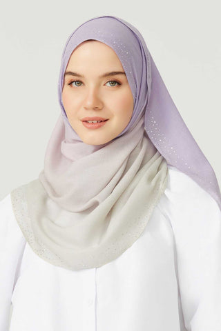 Muson Lila Yün İpek Şal 70x200