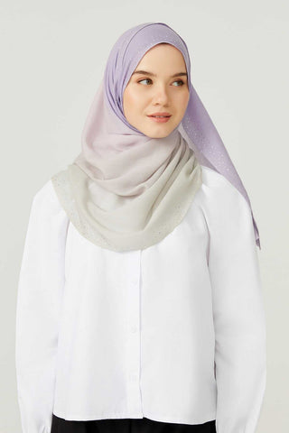 Muson Lila Yün İpek Şal 70x200