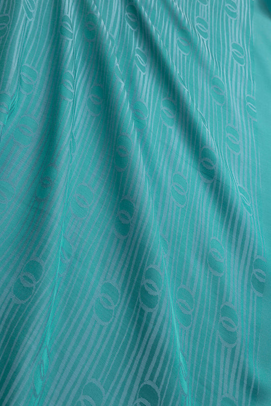 Nehir Logo Açık Mavi Naia Air Jakar Şal 70x210