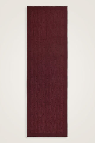 Nehir Logo Bordo Naia Air Jakar Şal 70x210