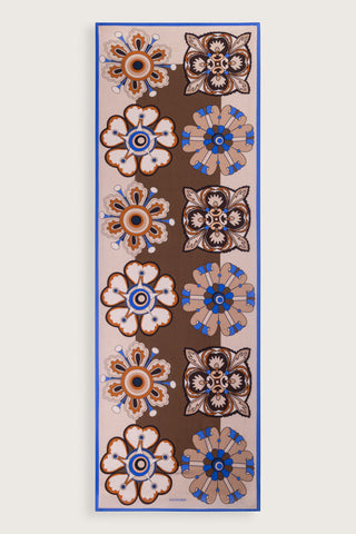 Nilüfer Karamel Floş Viskon Şal 70x210