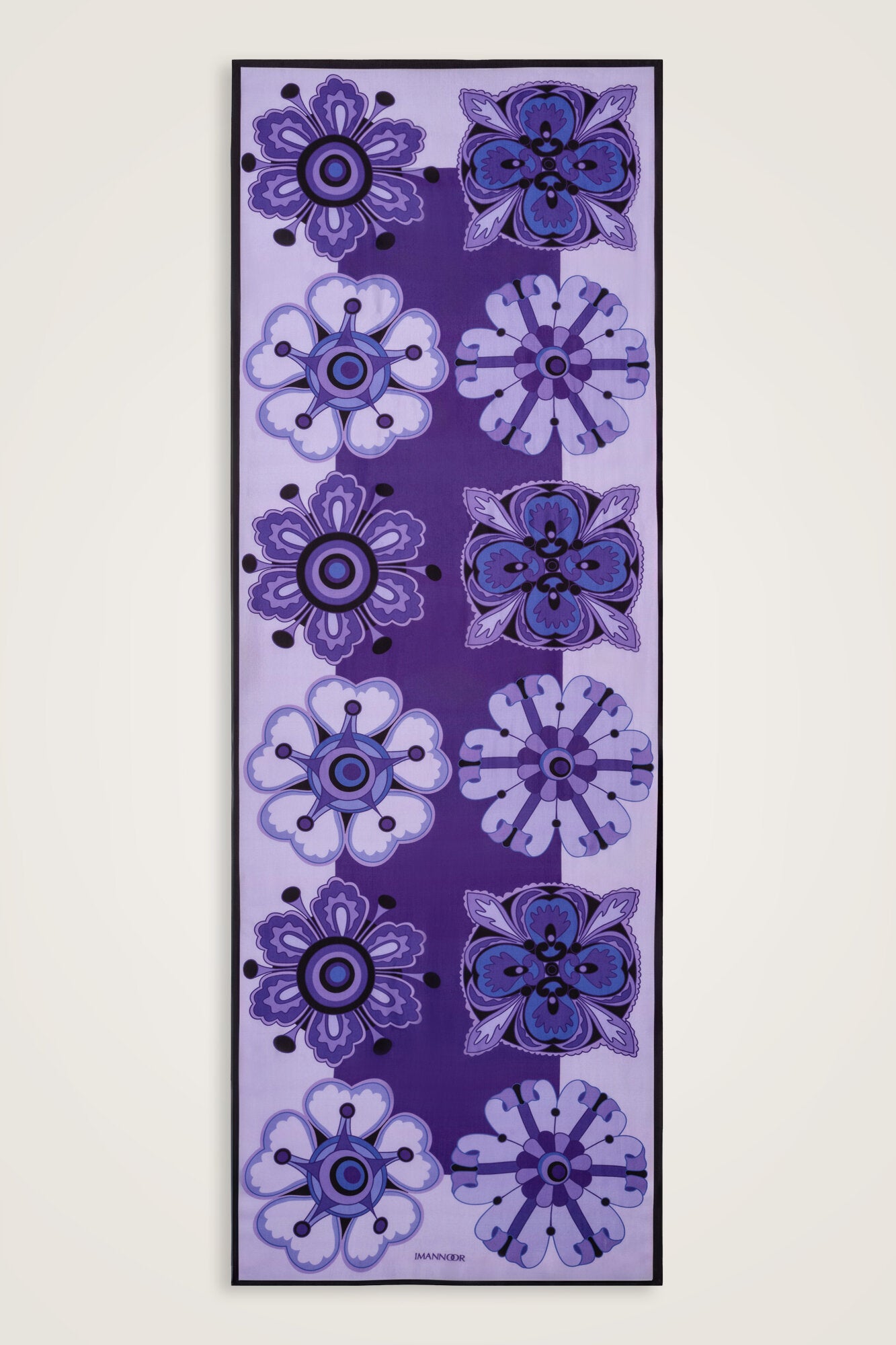 Nilüfer Mor Floş Viskon Şal 70x210