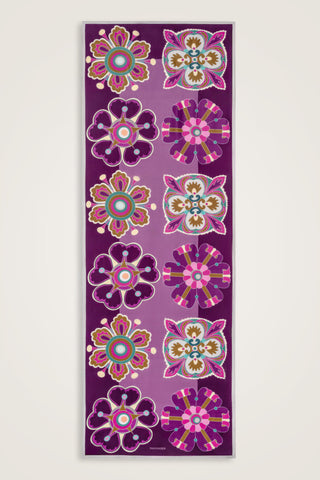 Nilüfer Mürdüm Floş Viskon Şal 70x210