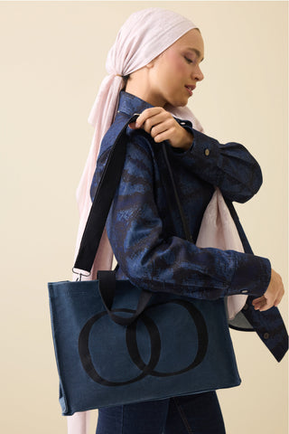 Noor Denim Renk Kanvas Çanta