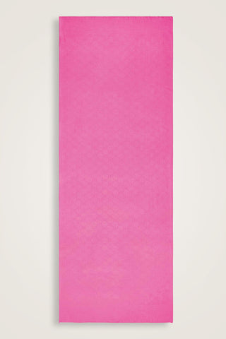 Noor Petek Pembe Jakarlı İpek Şal 70x200