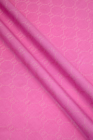 Noor Petek Pembe Jakarlı İpek Şal 70x200