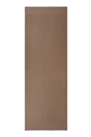 Noor Petek Vizon Jakarlı İpek Şal 70x200