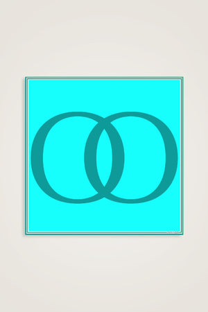 Noor S Twill Silk Scarf Turquoise