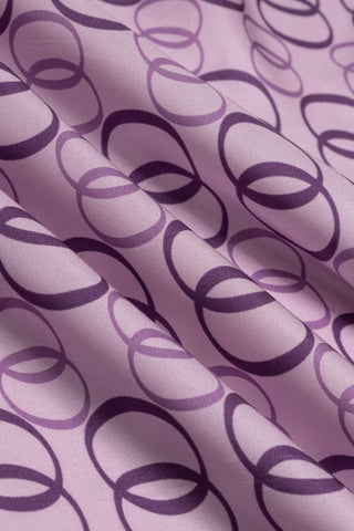Noor Yolu 2 Lila Tivil İpek Eşarp 90x90