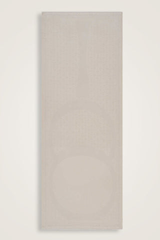 OO Monogram Bej İpek Şal 70x200