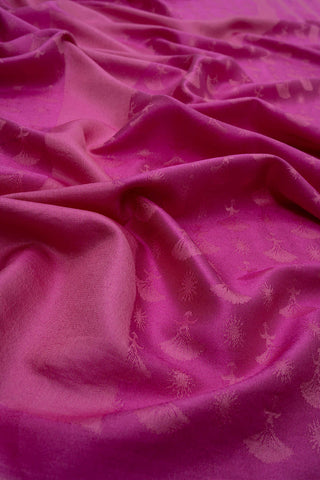 OO Monogram Pembe İpek Şal 70x200