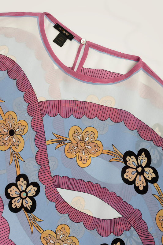 Örgü Beyaz Krep İpek Kaftan
