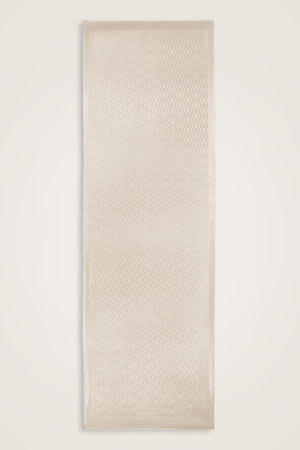 Oriental Chain Beige Cotton Silk Shawl