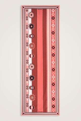 Papatya Noor Şeftali Pamuk Floş Şal 70x210