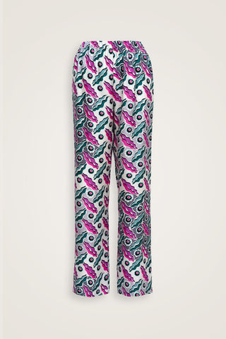 Pelenk Pembe İpek Pijama Pantolon