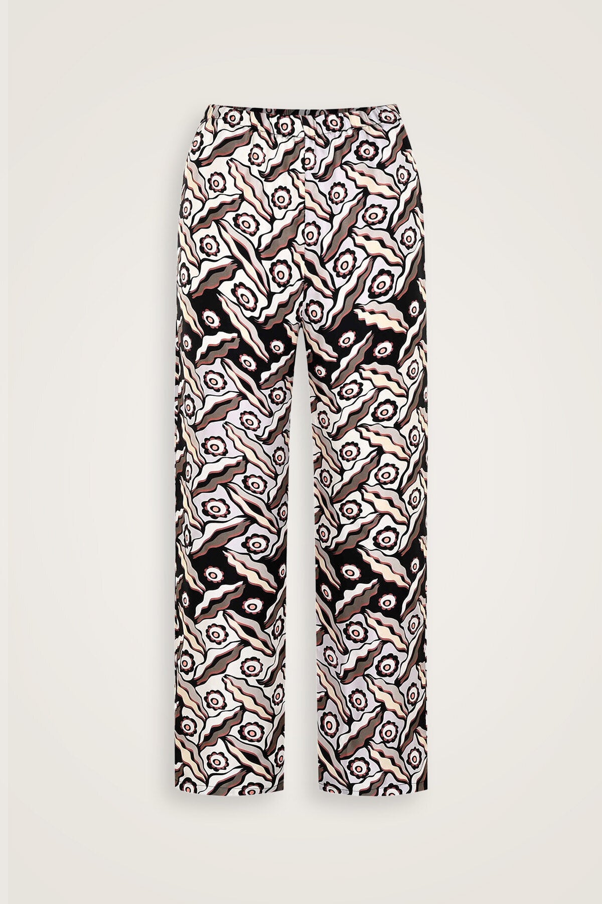 Pelenk Siyah İpek Pijama Pantolon