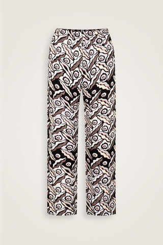 Pelenk Siyah İpek Pijama Pantolon