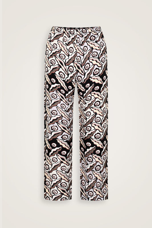 Pelenk Siyah İpek Pijama Pantolon
