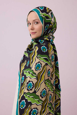 Pelenk Green Viscose Shawl