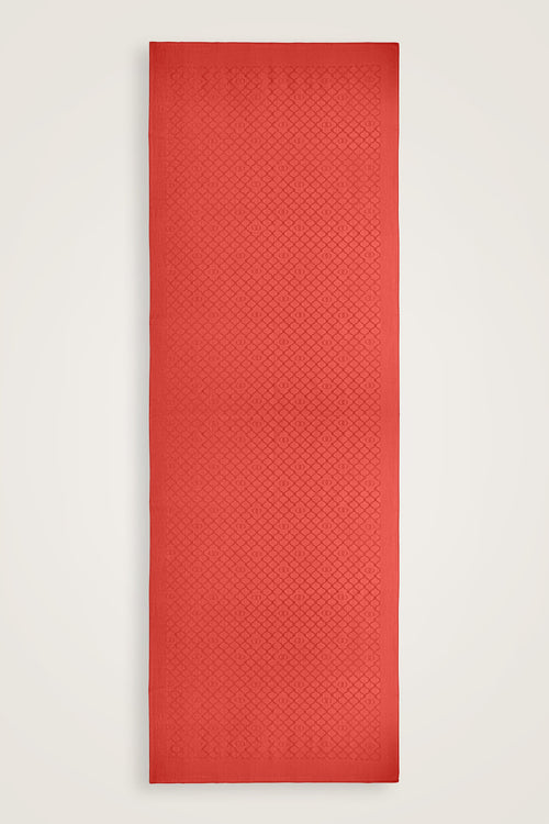 Pencere Kafes Nar Çiçeği Monogram Jakar Ramy Jakar Şal 70x210