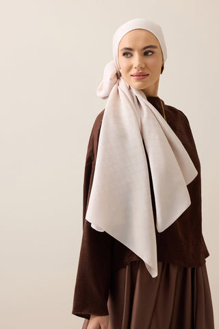 Pencere Kafes Pudra Ramy Jakar Şal 70x210