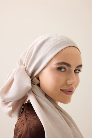 Window Lattice Powder Ramy Jacquard Shawl