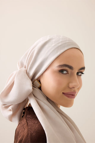 Pencere Kafes Pudra Ramy Jakar Şal 70x210