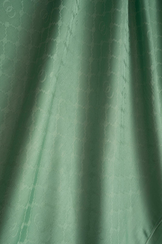 Pencere Kafes Mint Yeşili Ramy Jakar Şal 70x210