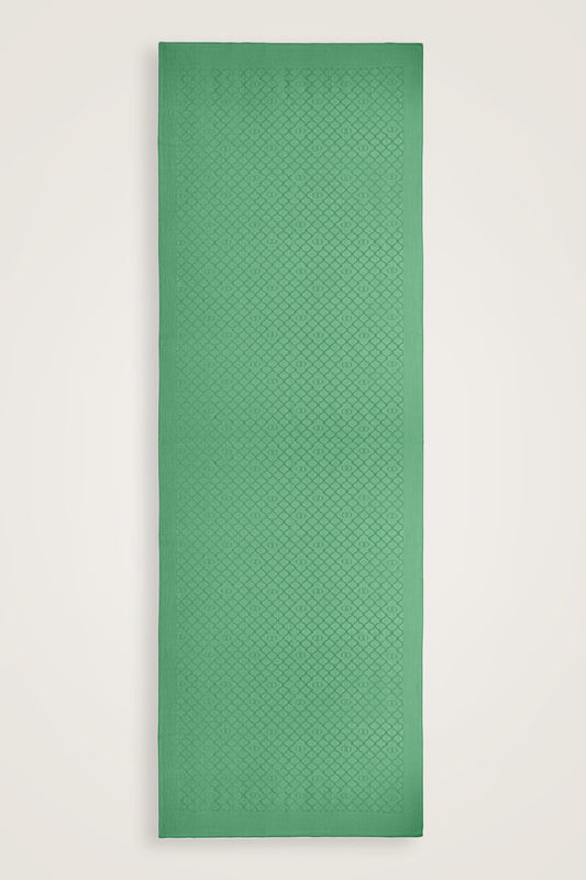 Pencere Kafes Mint Yeşili Ramy Jakar Şal 70x210