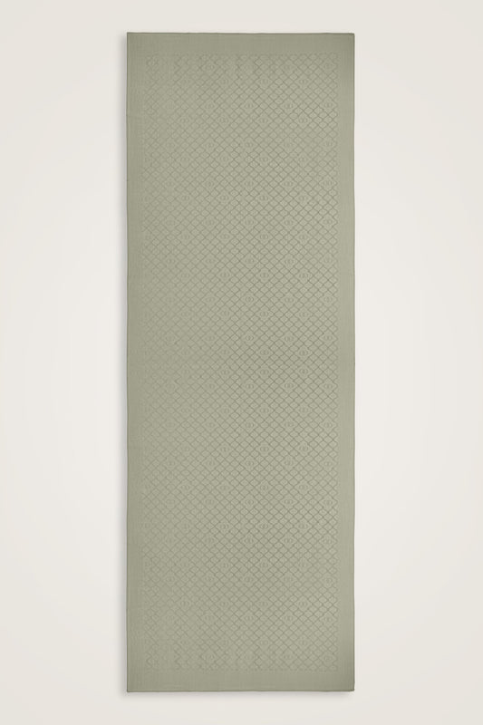 Pencere Kafes Zümrüt Yeşili Ramy Jakar Şal 70x210