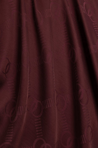 Petek Logo Bordo Naia Air Jakar Şal 70x210