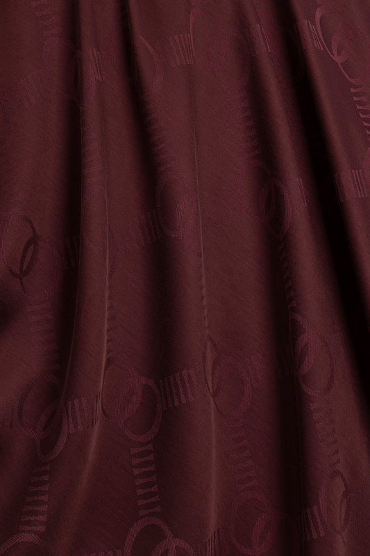 Petek Logo Bordo Naia Air Jakar Şal 70x210