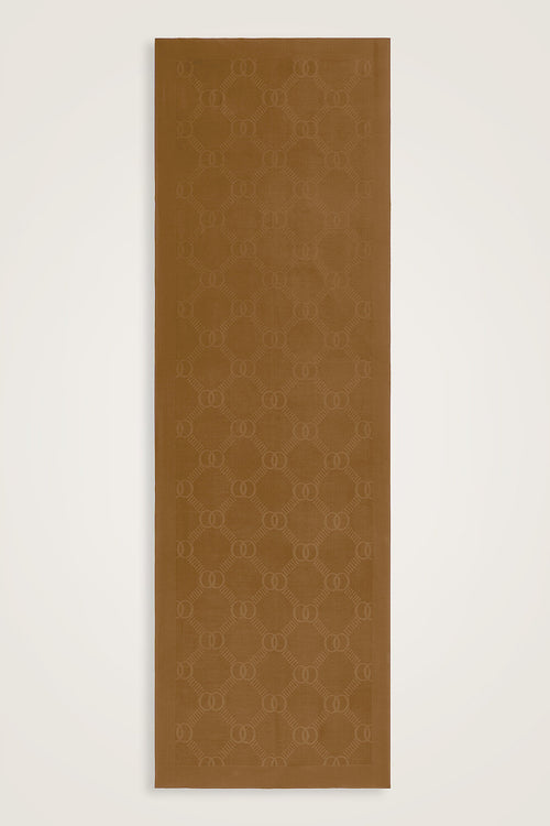 Petek Logo Haki Monogram Jakar Naia Air Jakar Şal 70x210