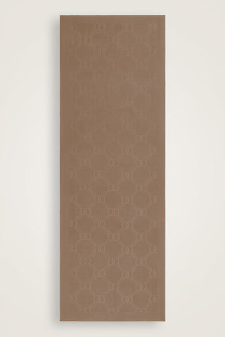 Petek Logo Koyu Bej Naia Air Jakar Şal 70x210