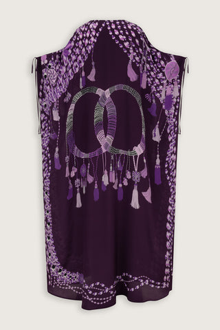 Püskül Noor Mürdüm Krep İpek Abaya