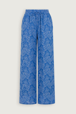 Saks Keten Jakar Pantolon