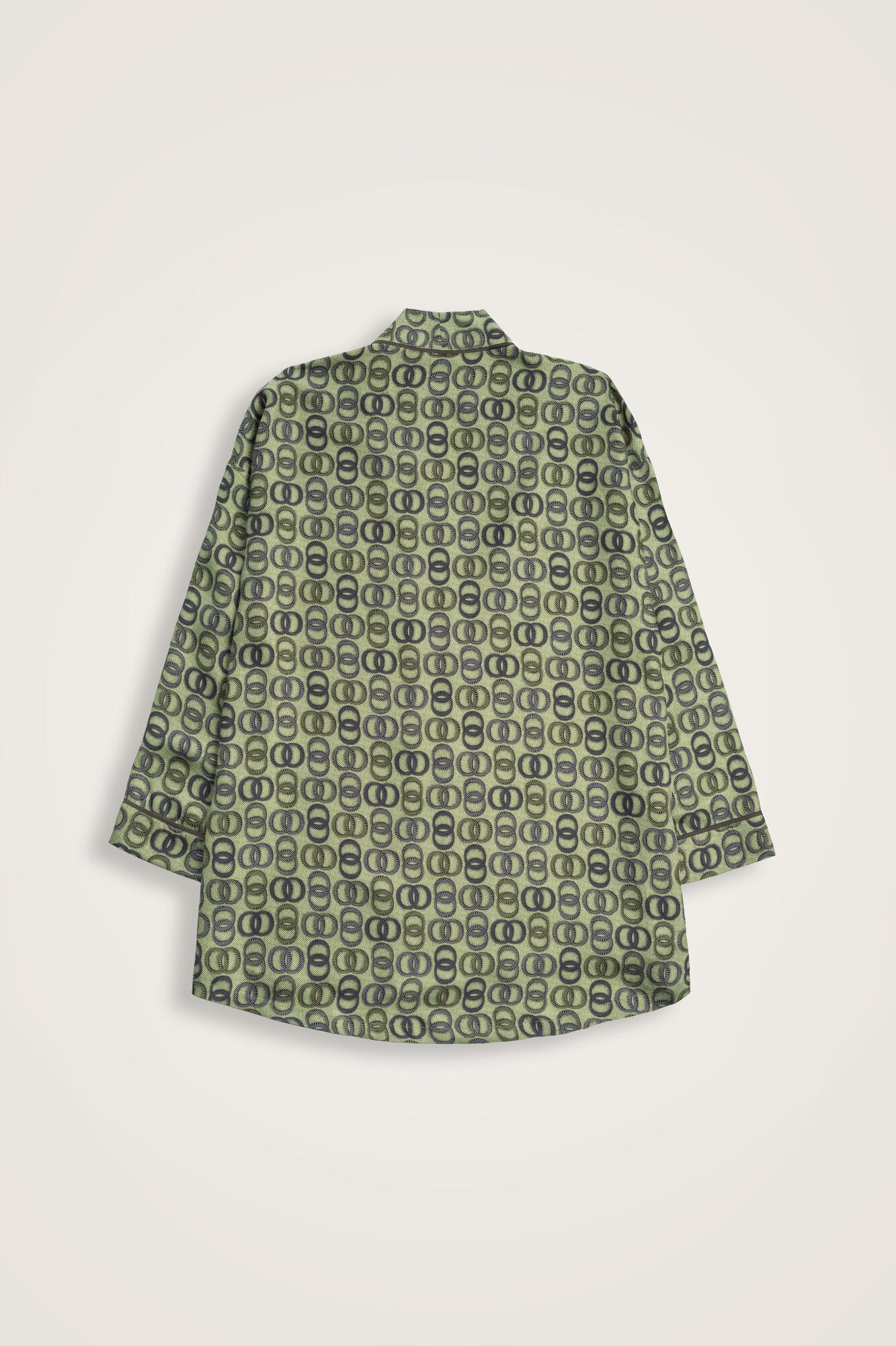 Sarma Noor Haki İpek Kısa Kimono