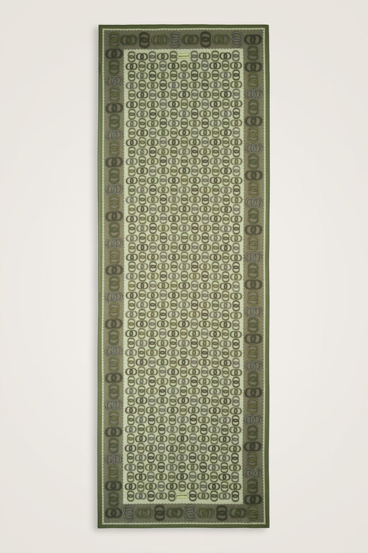 Sarma Noor Haki Pamuk Floş Şal 70x210