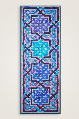 Selçuk Güneşi Mor-Mavi Pamuk Şal 70x210