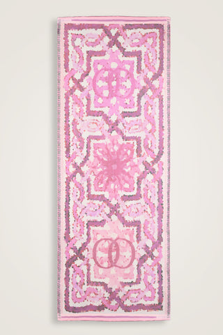 Selçuk Güneşi Pembe Krep İpek Şal 80x210