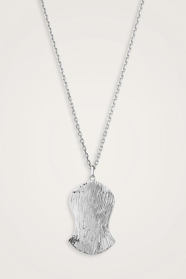 Beloved's Footprint Large Silver Necklace