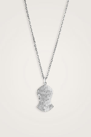 Beloved's Footprint Small Silver Necklace