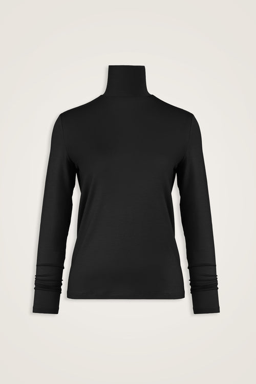 Solid Color Dark Black Supreme Blouse