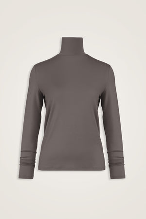Solid Color Dark Gray Short Supreme Blouse