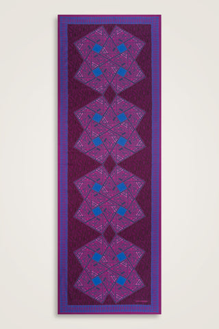 Uçurtma Mor Pamuk İpek Şal 70x209