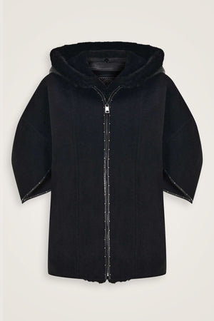 Mink Comfort Black Coat
