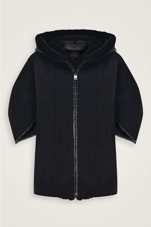 Mink Comfort Black Coat
