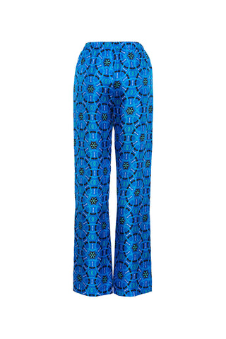 Yıldızlı Gece Lacivert İpek Pijama Pantolon