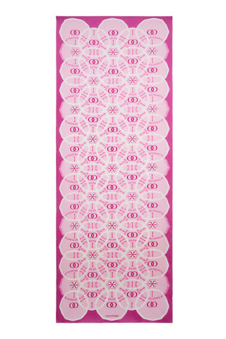 Yıldızlı Gece Pembe Floş Viskon Şal 70x210
