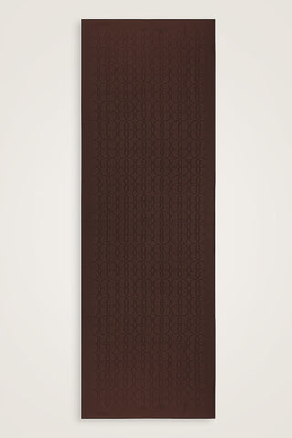 Yonca Logo Kahve Naia Jakar İpek Şal 70x210